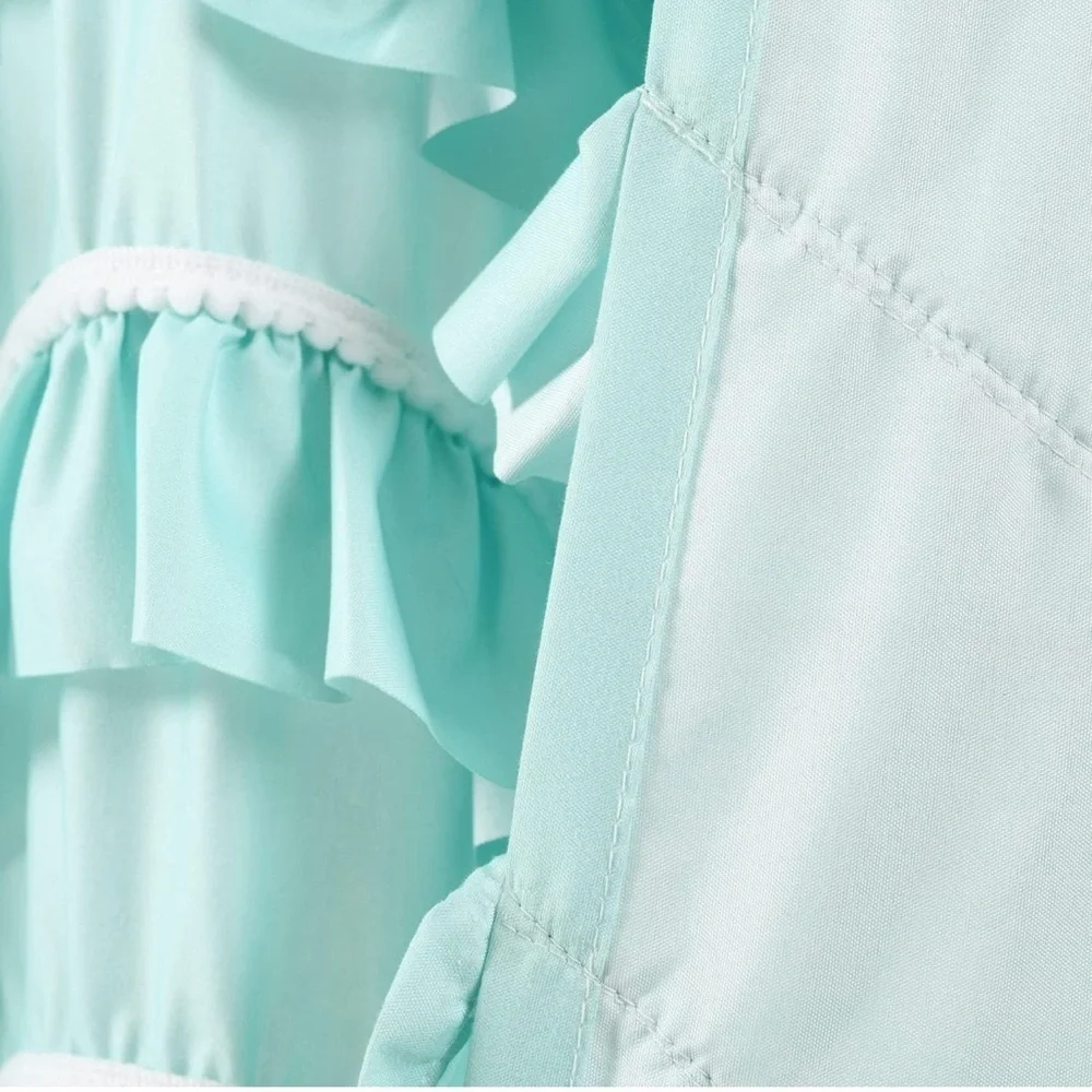Lush curtain kemmy aqua shower curtain NWT 72x72